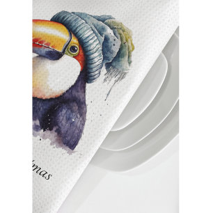 Linge De Cuisine Toucan Winter Vibes, personnalisation