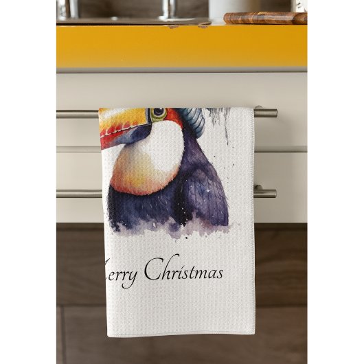 Linge De Cuisine Toucan Winter Vibes, personnalisation