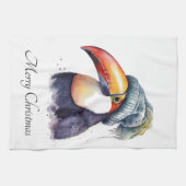 Linge De Cuisine Toucan Winter Vibes, personnalisation (Horizontal)