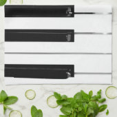 Linge De Cuisine Touches de clavier de piano (Plié)