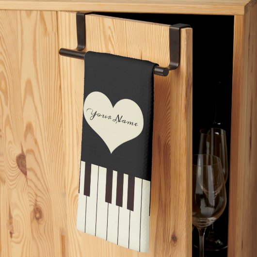 Linge De Cuisine Touches de piano (Pliage en tiers)