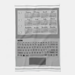Linge De Cuisine Touches d'ordinateur portable 2026 Calendrier Coud