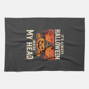 Linge De Cuisine Toujours citrouille de Halloween Sorcière Design_1
