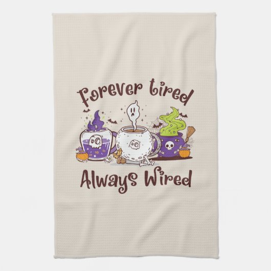 Linge De Cuisine Toujours fatigué, toujours câblé (Vertical)