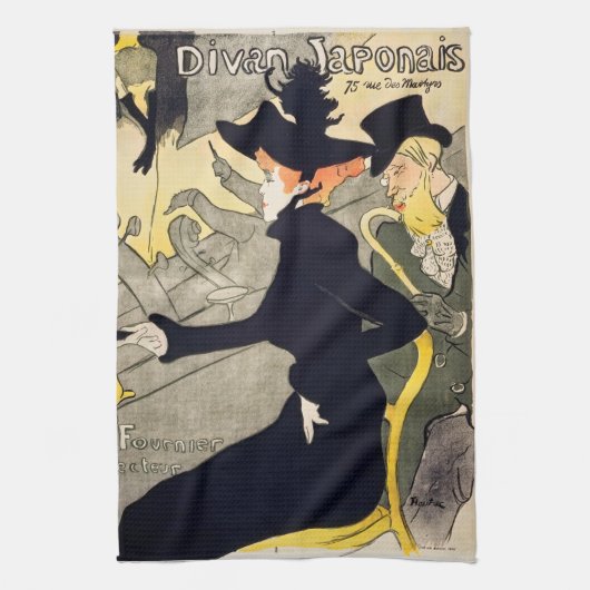 Linge De Cuisine Toulouse-Lautrec - Divan Japonais (Vertical)