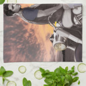 Linge De Cuisine Tour 2 de coucher du soleil (Plié)