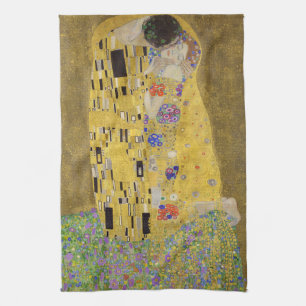 LINGE DE CUISINE TOUR À THÉ : GUSTAV KLIMT : LE KISS