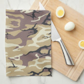 Linge De Cuisine Tour Camo Brown (Quart Plié)