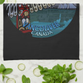 Linge De Cuisine Tour Canada Totem natif Pole Vancouver Tea Towel (Plié)