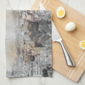 Linge De Cuisine Tour Eiffel. Paris, France (Quart Plié)