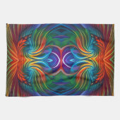 Linge De Cuisine Tourbillon coloré en plume (Horizontal)