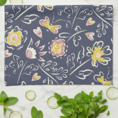Linge De Cuisine Tourbillon floral (Plié)