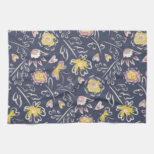 Linge De Cuisine Tourbillon floral
