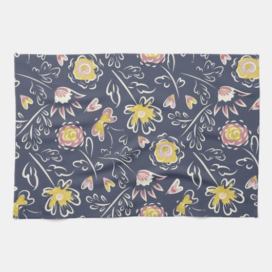Linge De Cuisine Tourbillon floral (Horizontal)