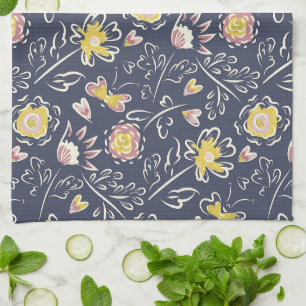 Linge De Cuisine Tourbillon floral
