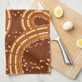 Linge De Cuisine Tourbillons Abstraits (Quart Plié)