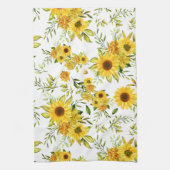 Linge De Cuisine Tournesol à l'aquarelle 8 (Vertical)