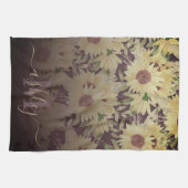 Linge De Cuisine Tournesol aquarelle (Horizontal)