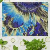 Linge De Cuisine Tournesol bleu (Plié)