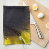 Linge De Cuisine Tournesol jaune (Quart Plié)