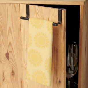 Linge De Cuisine Tournesol Jaune Clair Fleurit 1