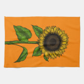 Linge De Cuisine Tournesol orange (Horizontal)