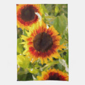 Linge De Cuisine Tournesol peint (Vertical)