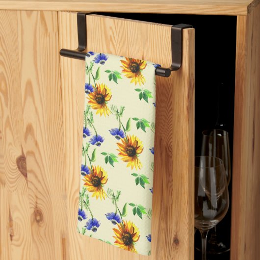Linge De Cuisine Tournesols (Pliage en tiers)