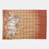 Linge De Cuisine Tournesols d'automne et Citrouilles de récolte (Horizontal)