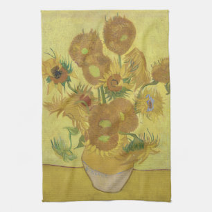 Linge De Cuisine Tournesols de Van Gogh - Jaune vibrant sur jaune