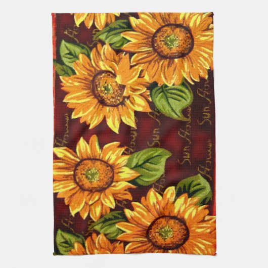 Linge De Cuisine Tournesols délirants (Vertical)