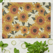 Linge De Cuisine Tournesols d'été (Plié)