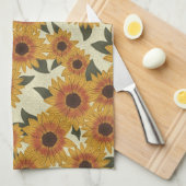 Linge De Cuisine Tournesols d'été (Quart Plié)