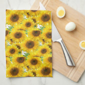Linge De Cuisine Tournesols en fleurs (Quart Plié)