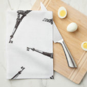 Linge De Cuisine Tours Eiffel (Quart Plié)