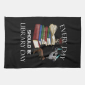 Linge De Cuisine Tous Devraient Être La Journée De La Bibliothèque  (Horizontal)