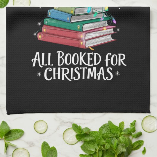 Linge De Cuisine Tous Réservés Pour Le Bibliothécaire De Noël Xma A (Plié)