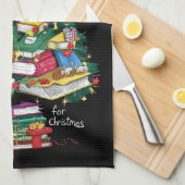 Linge De Cuisine Tous Réservés Pour Noël Livre Xmas (Quart Plié)