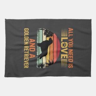 Linge De Cuisine Tout ce dont vous avez besoin est Love Golden Retr