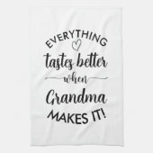 Linge De Cuisine Tout Goûte Mieux Quand Grand-Mère Le Fait Maman (Vertical)