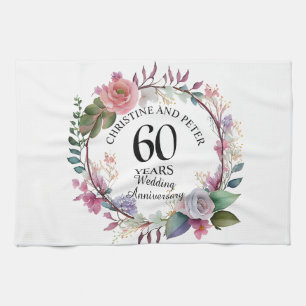 Linge De Cuisine Tout Mariage (60) Élégant Anniversaire Floral