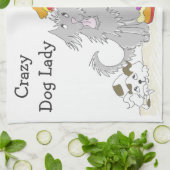 Linge De Cuisine Tout procède à Madame folle de chien de charité (Plié)