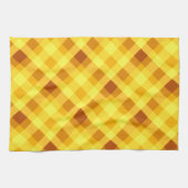 Linge De Cuisine Towel de cuisine à carreaux jaune vif de jaune d'œ (Horizontal)