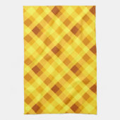 Linge De Cuisine Towel de cuisine à carreaux jaune vif de jaune d'œ (Vertical)