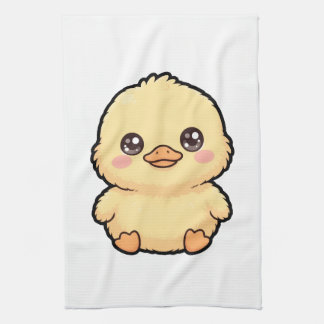 Linge De Cuisine Towel de cuisine avec un adorable poussin canard