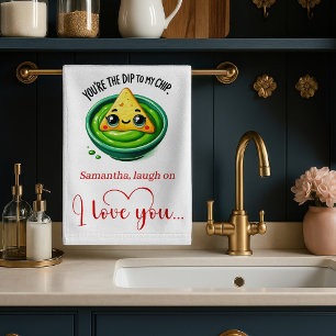 Linge De Cuisine Towel de cuisine de la Saint-Valentin mignon Citat