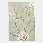 Linge De Cuisine Towel de cuisine en microfibre Fleurs Abstraites (Vertical)
