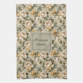 Linge De Cuisine Towel de cuisine personnalisé Or Vert Look Chic (Vertical)
