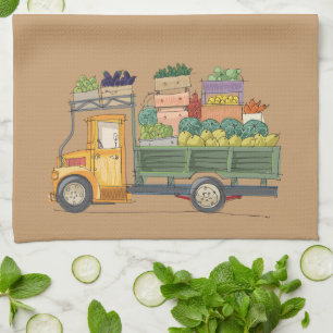 Linge De Cuisine Towel de cuisine pour camion de produits mignons