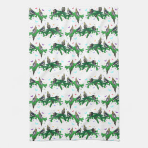 Linge De Cuisine Towel de cuisine pour fête de perruches nymphes (c